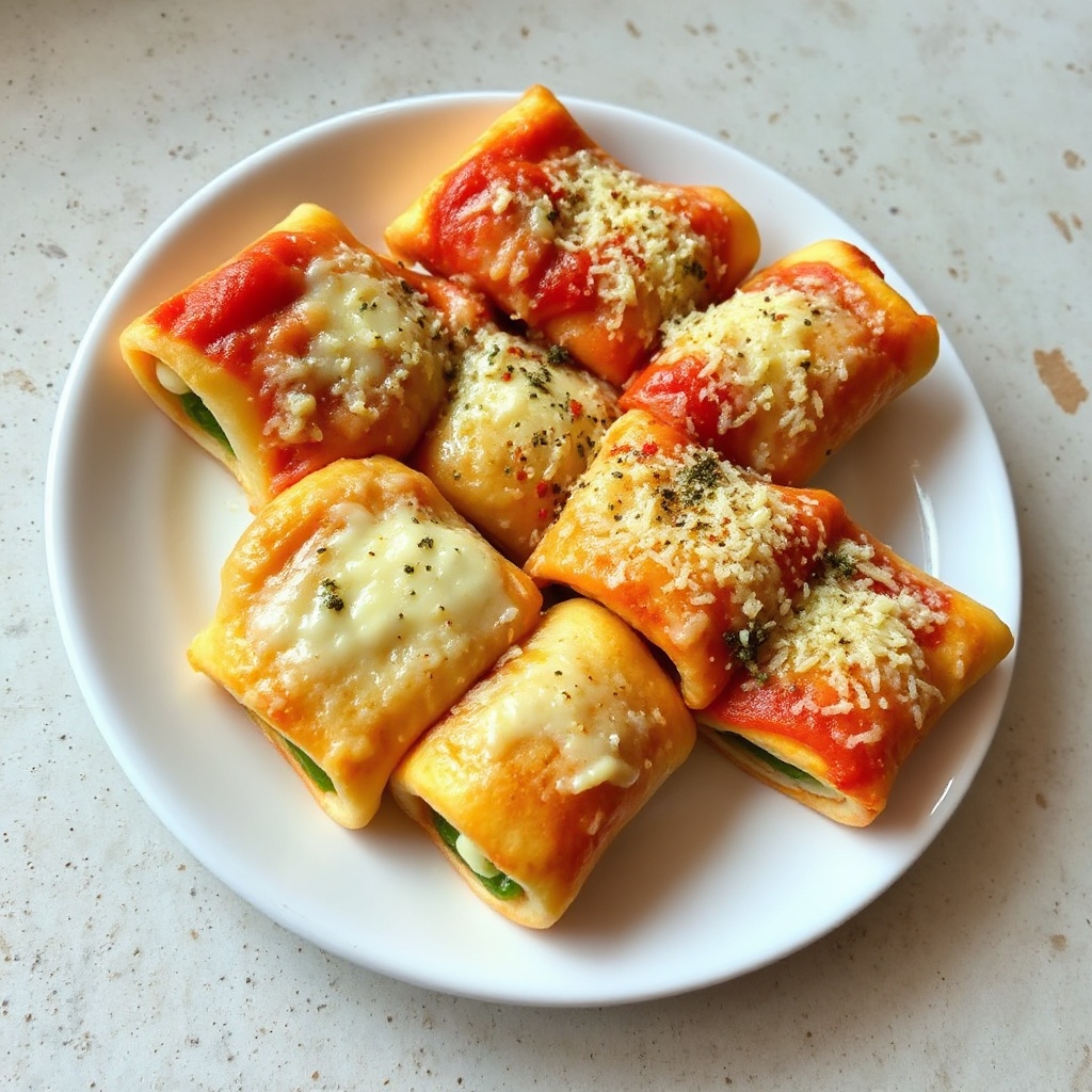 Käsegefüllte Pizzarollen