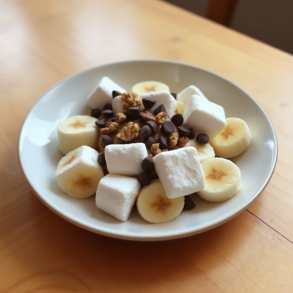 Schokoladen-Marshmallow-Bananen-Delight