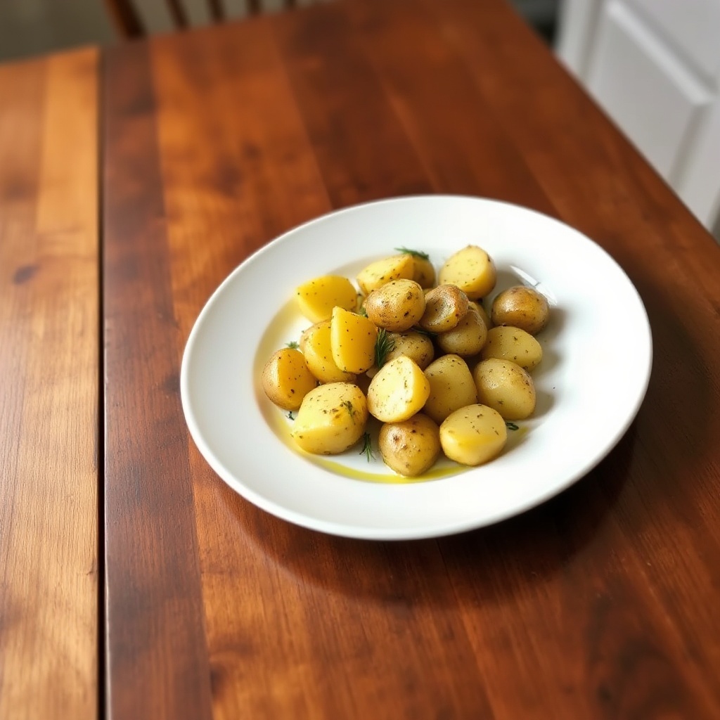 Kräuter-infused geröstete Baby-Kartoffeln