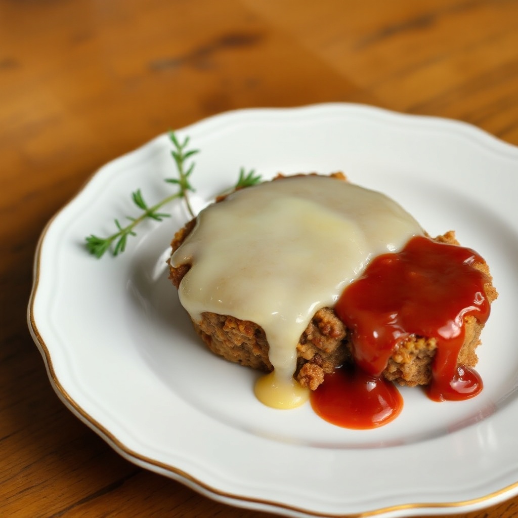 Herzhafte Hackbraten-Muffins mit würziger Glasur