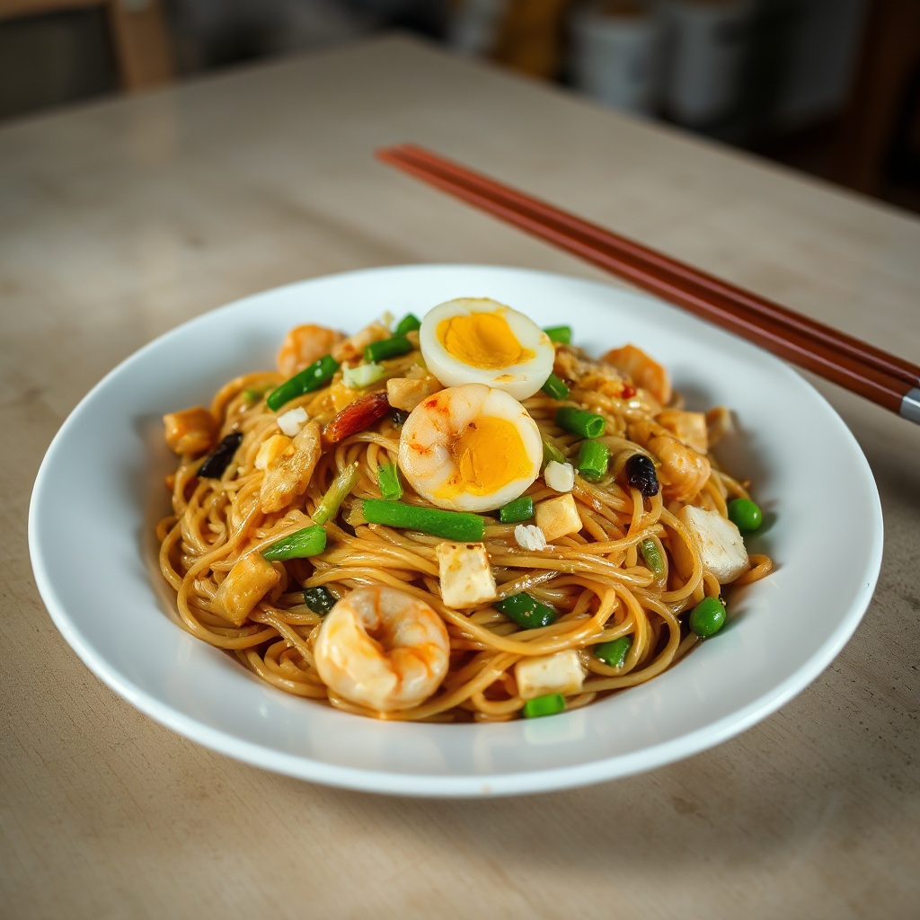 Herzhafter Ramen-Pfannengericht