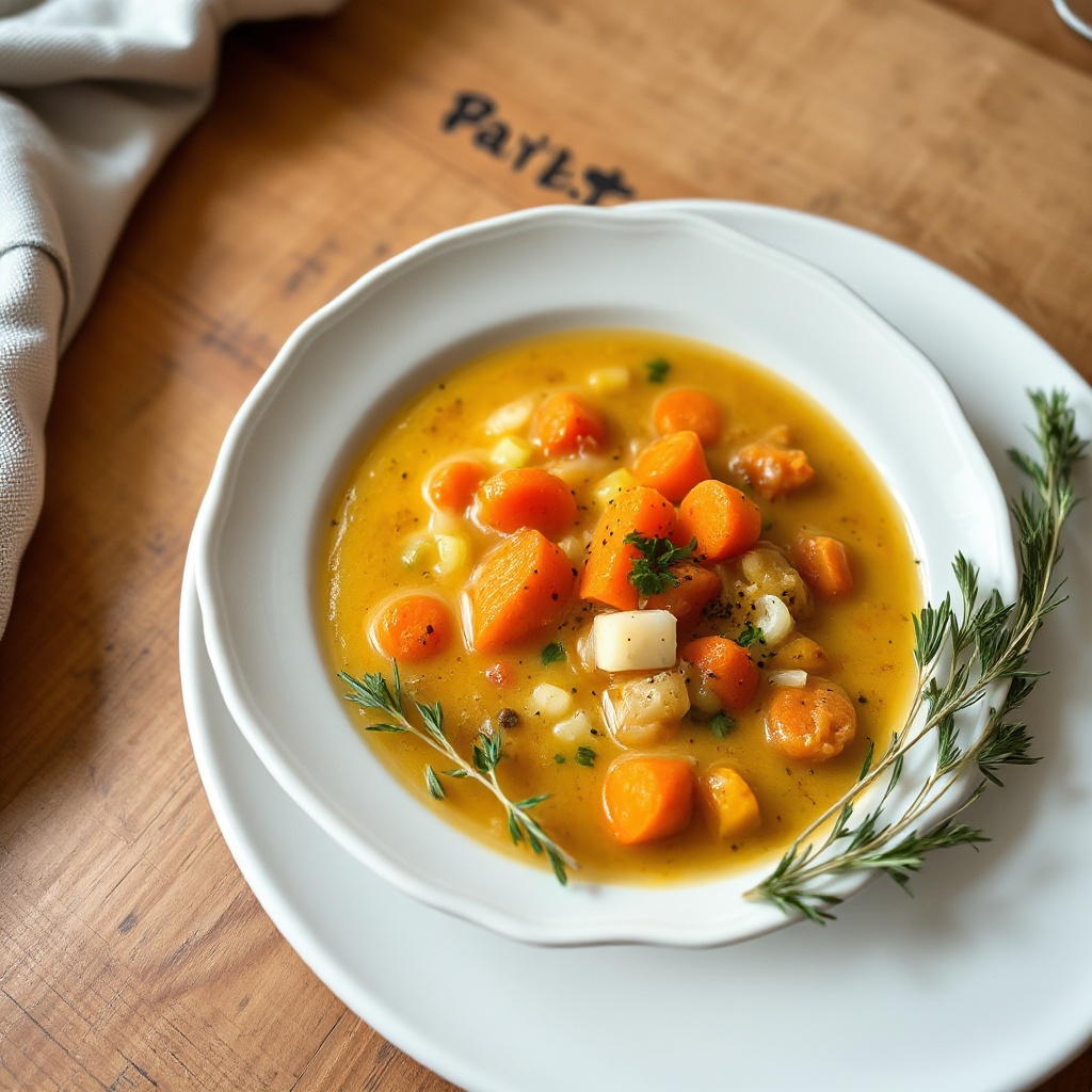 Zuppa di Carote e Erbe Cremosa