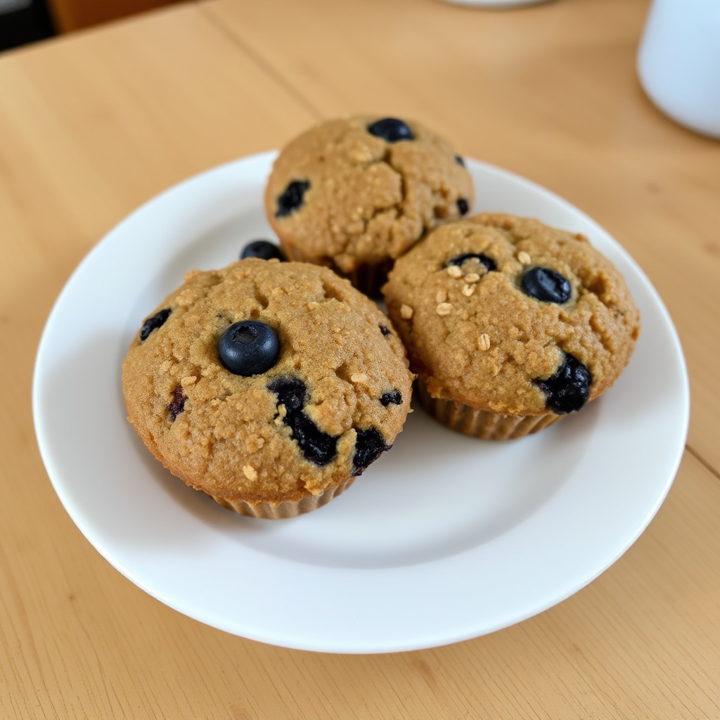 Muffin di Avena e Mirtilli