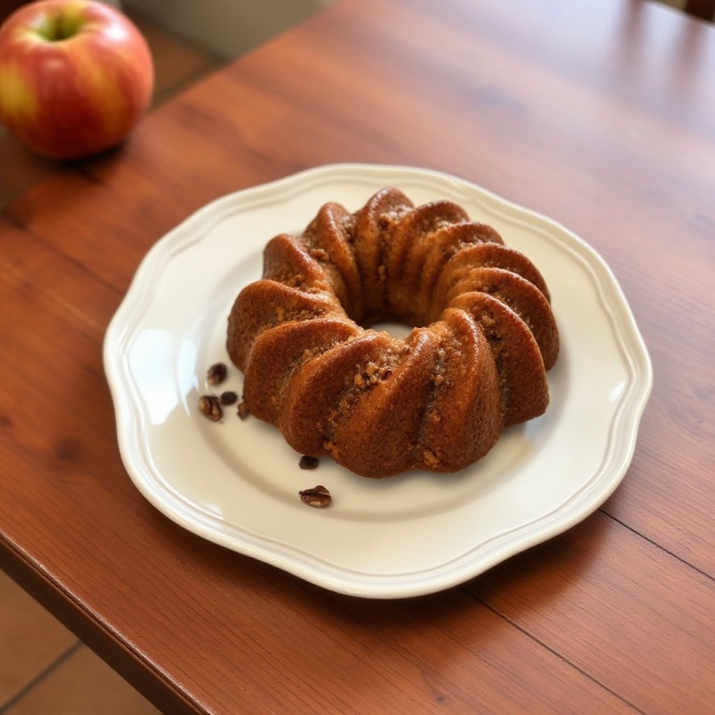 Gewürzter Apfel-Pekannuss-Bundtkuchen