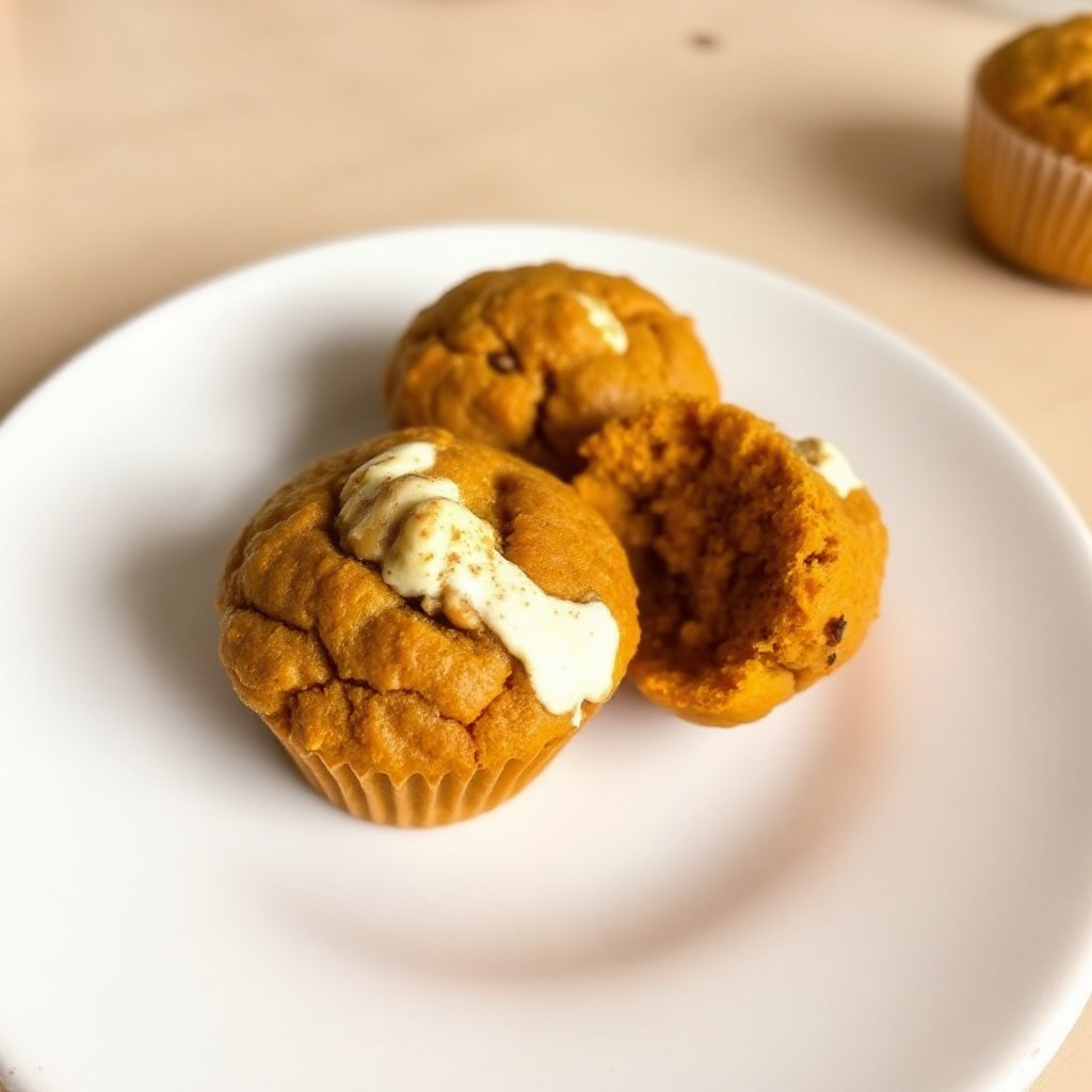 Gewürzte Kürbis-Cream Cheese-Muffins