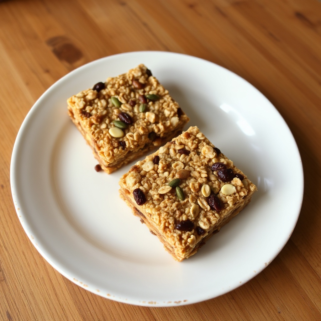 Chewy Nutty Granola Squares