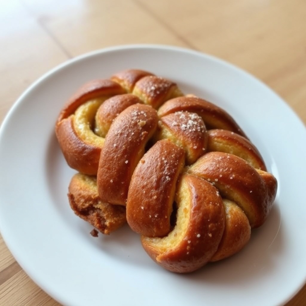 Geflochtenes Kardamom-Kaffeebrot