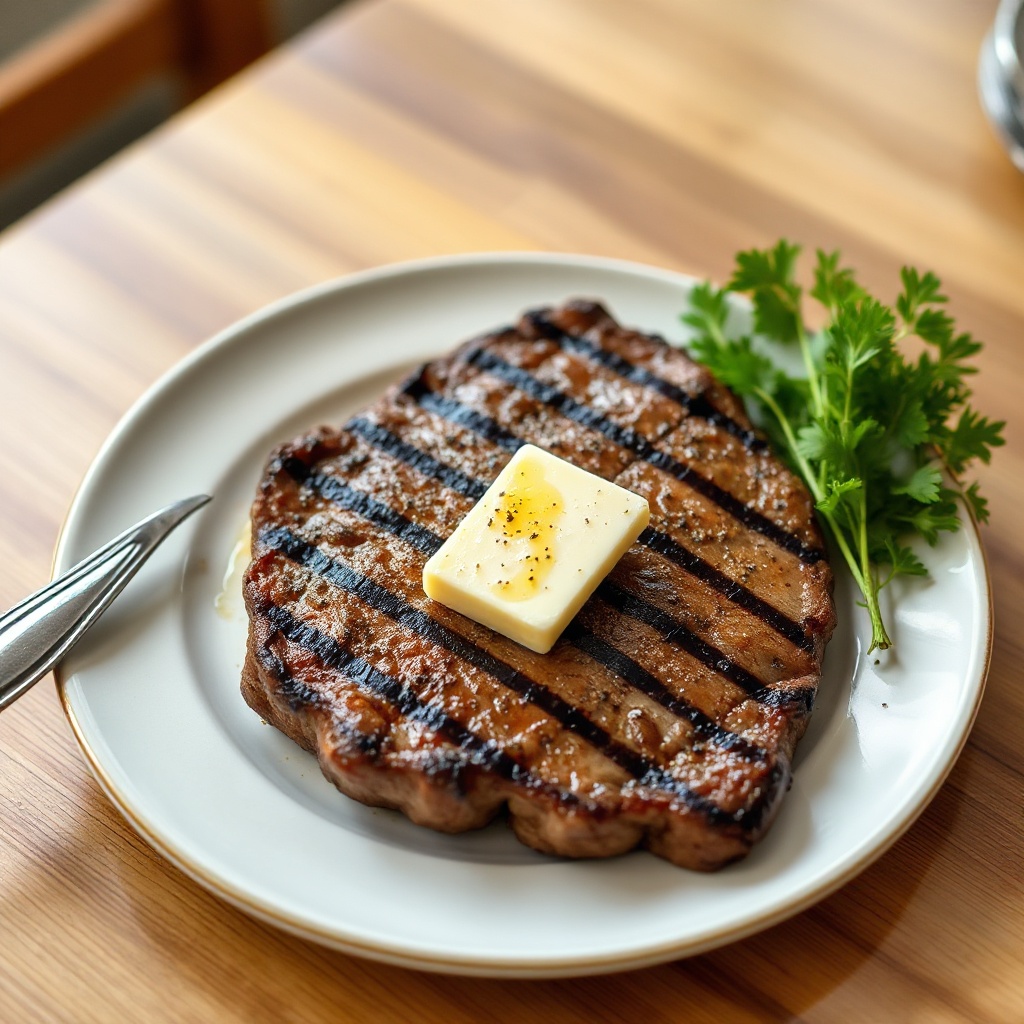 Perfekt Gegrilltes Saftiges Steak