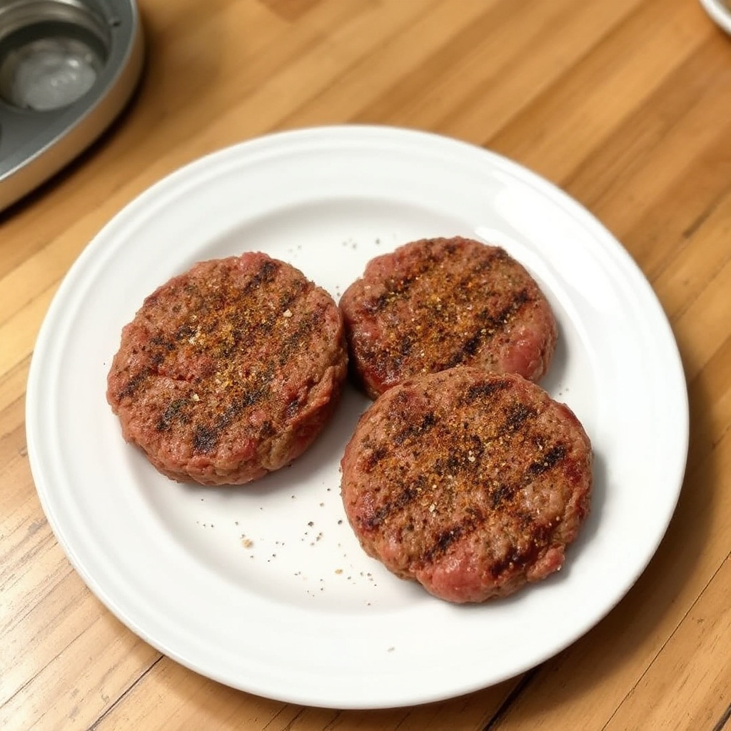 Perfekt gewürzte gegrillte Burger