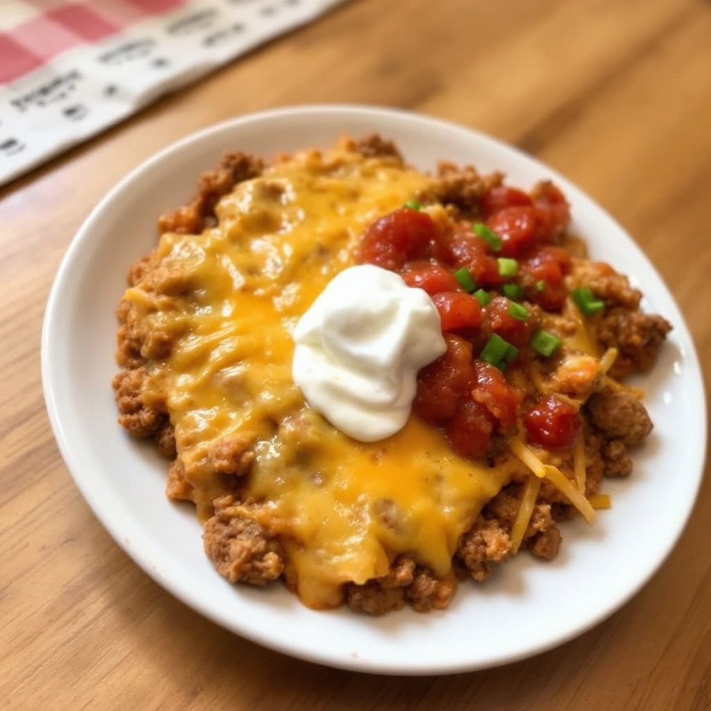 Langsame Kochkäse-Rindfleisch-Dip