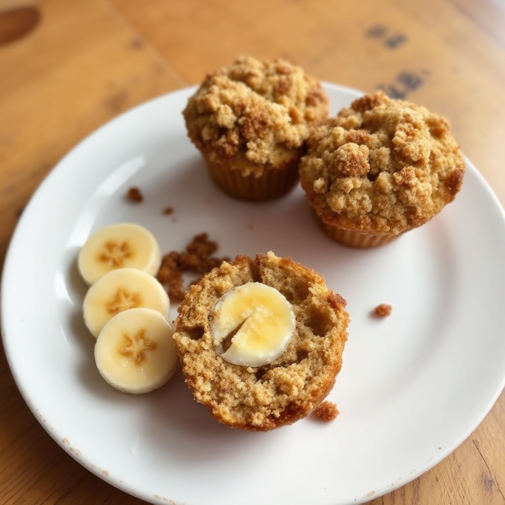 Muffin di Banana con un Tocco Speciale