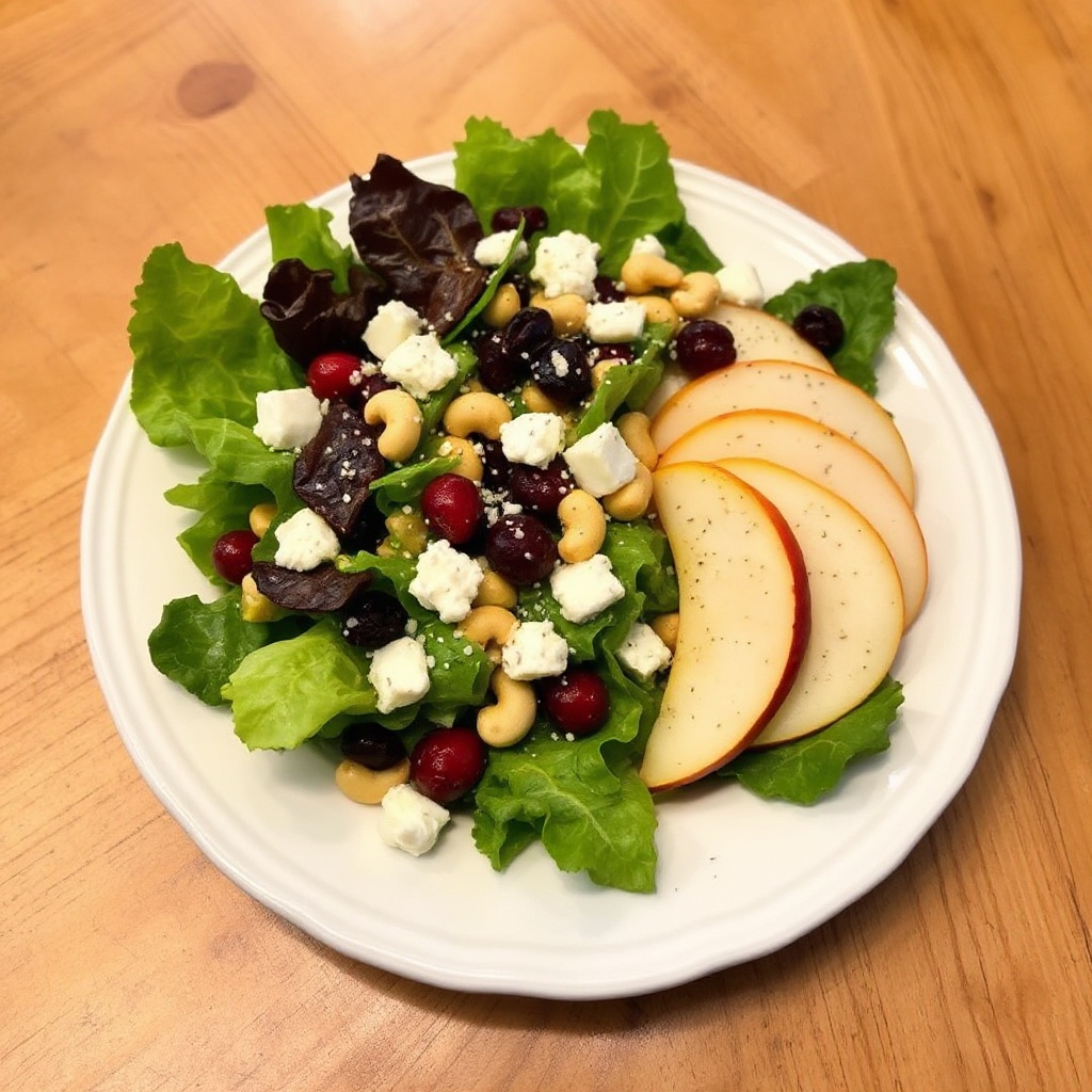 Festlicher Wintersalat mit Zitrus-Mohn-Dressing