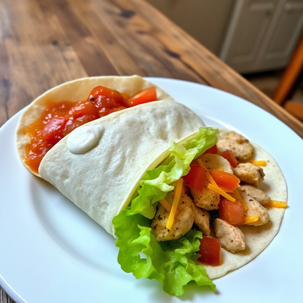 Wraps di Pollo Fajita Piccanti