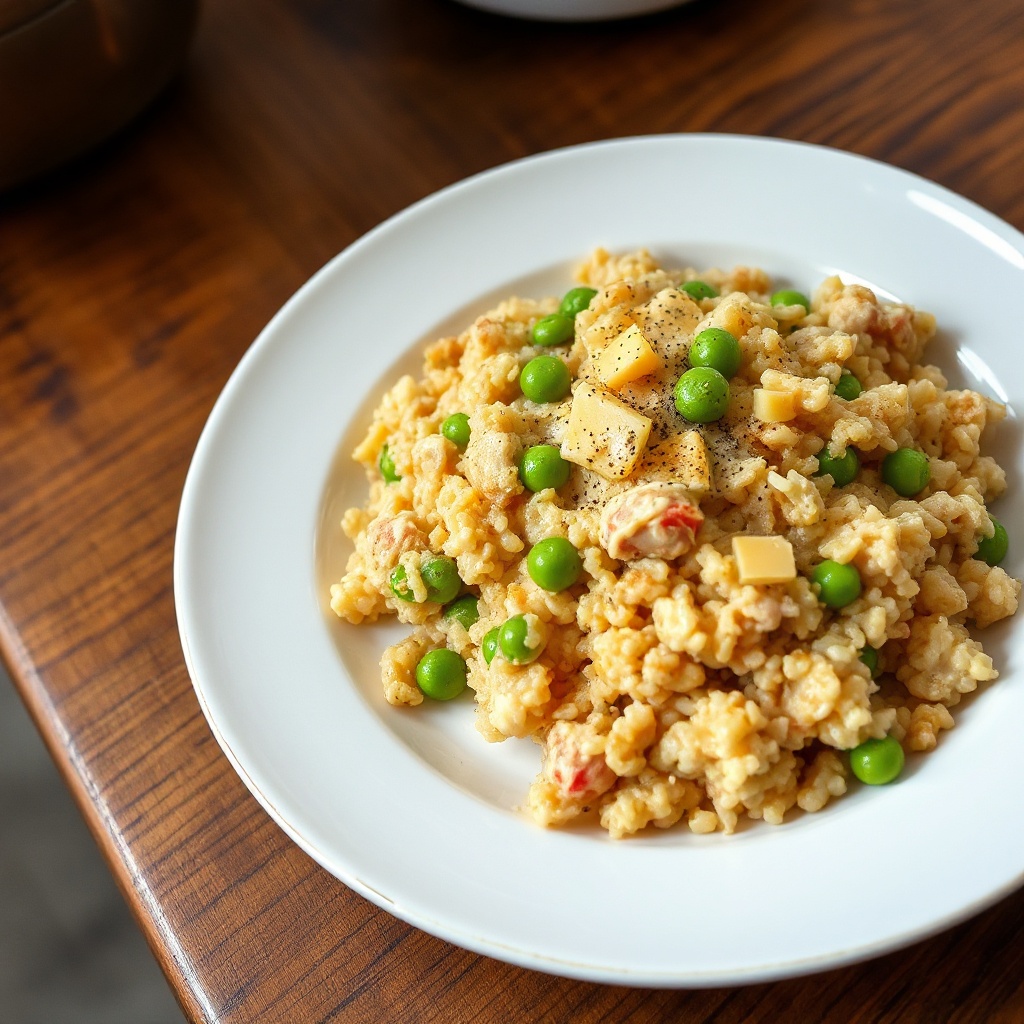 Cremiger Thunfisch- und Gemüse-Reisauflauf