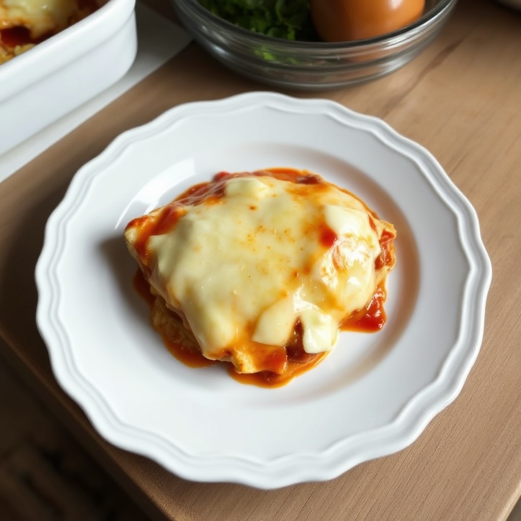 Würzige Mozzarella-Hühnchen-Auflauf