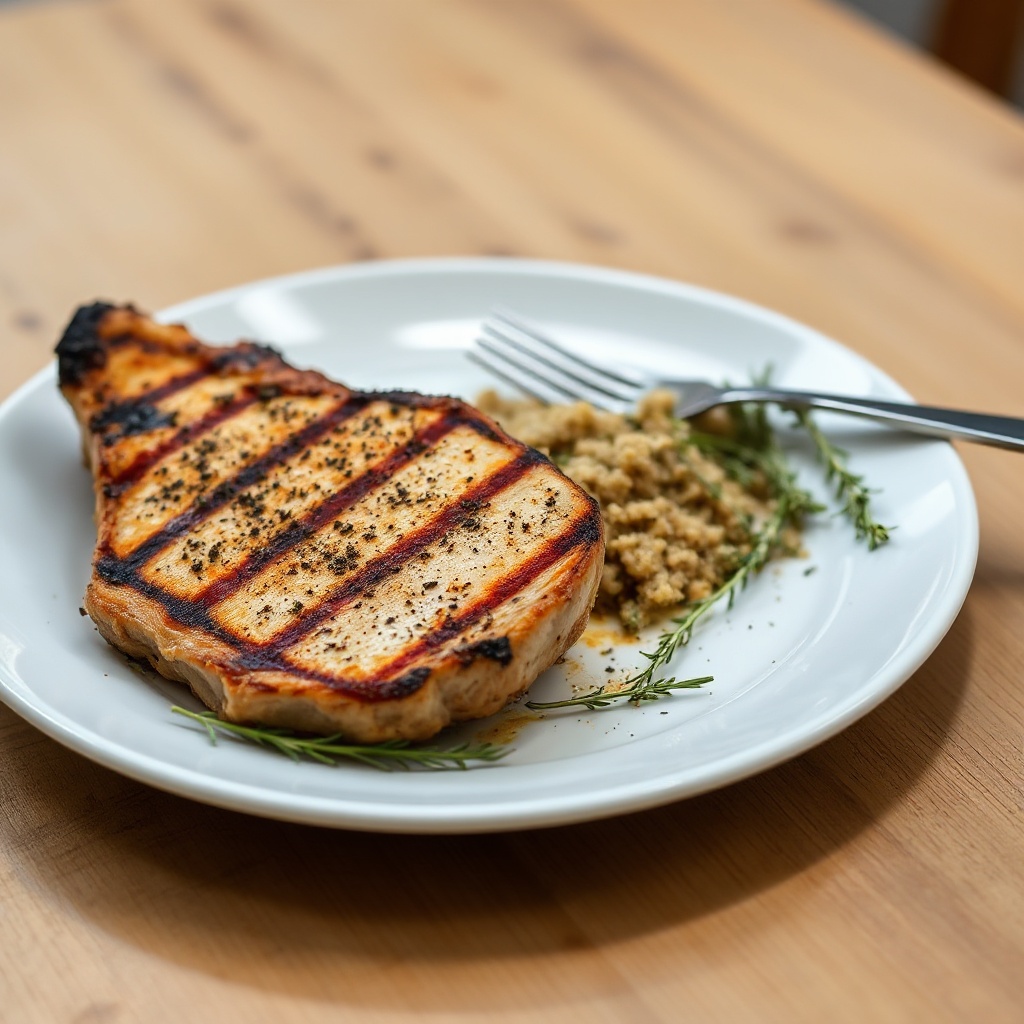 Cajun Gegrillte Schweinekoteletts mit Kräuterinfusion