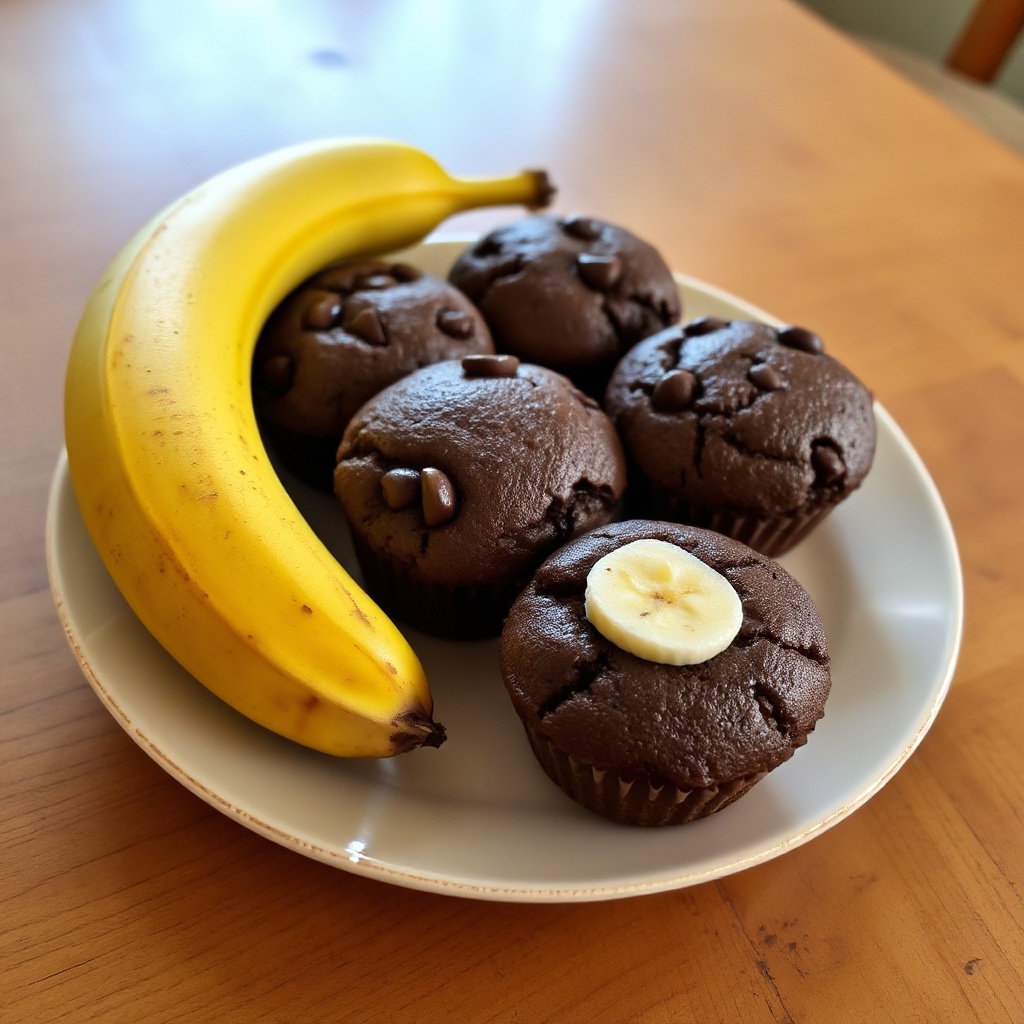 Muffin al Cioccolato e Banana con un Tocco Speciale