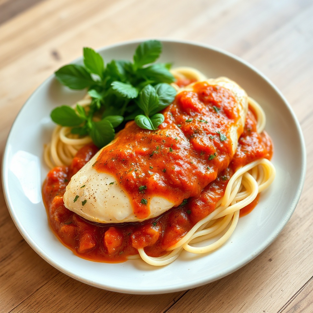 Savory Herb Chicken with Tomato Basil Sauce