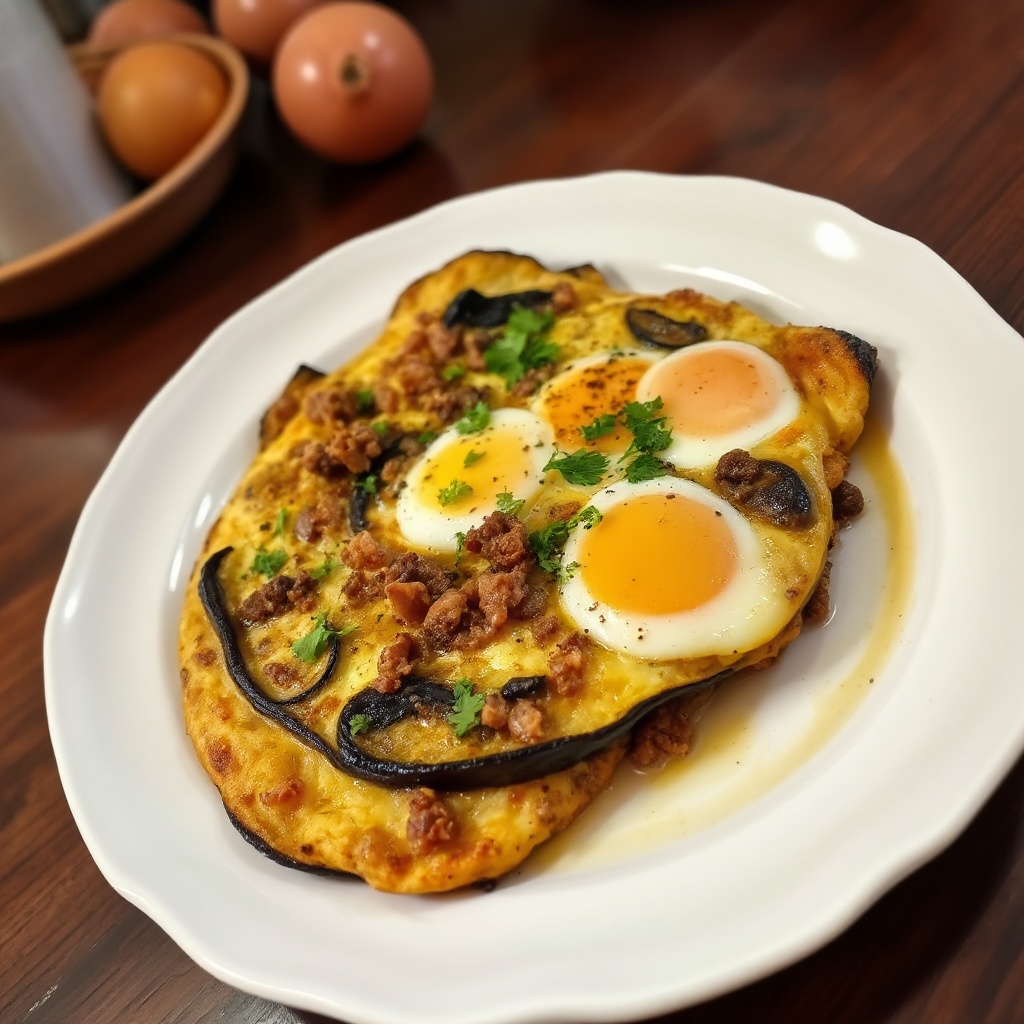 Herzhafte Ägyptische Auberginen-Frittata