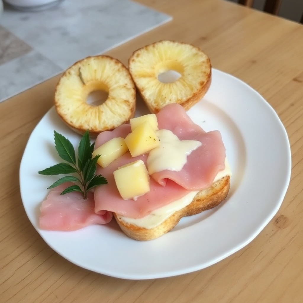 Tropisches Schinken-Käse-Vergnügen