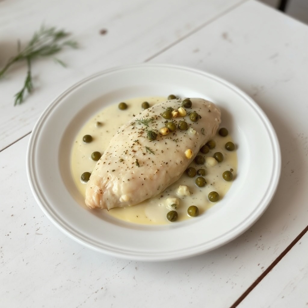 Creamy Lemon Herb Chicken with Capers