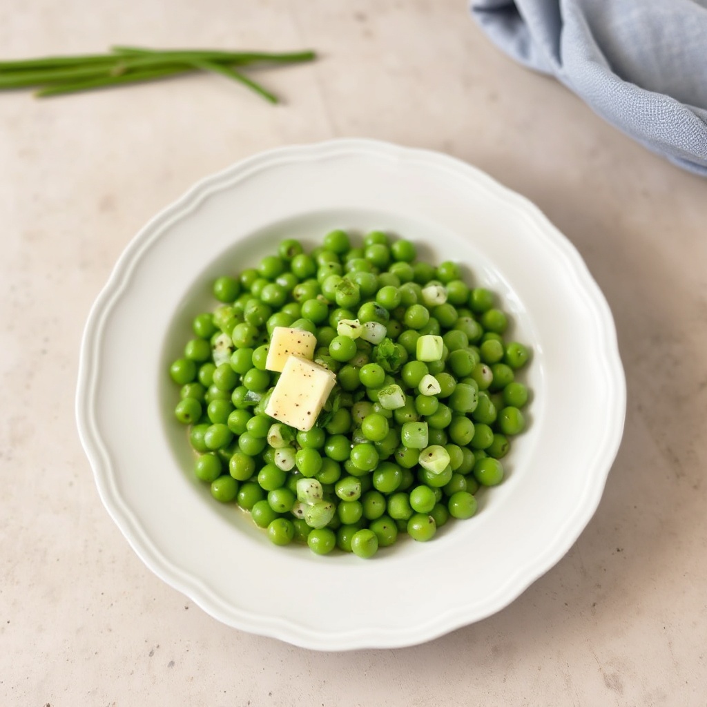 Creamy Tarragon Peas with Scallions