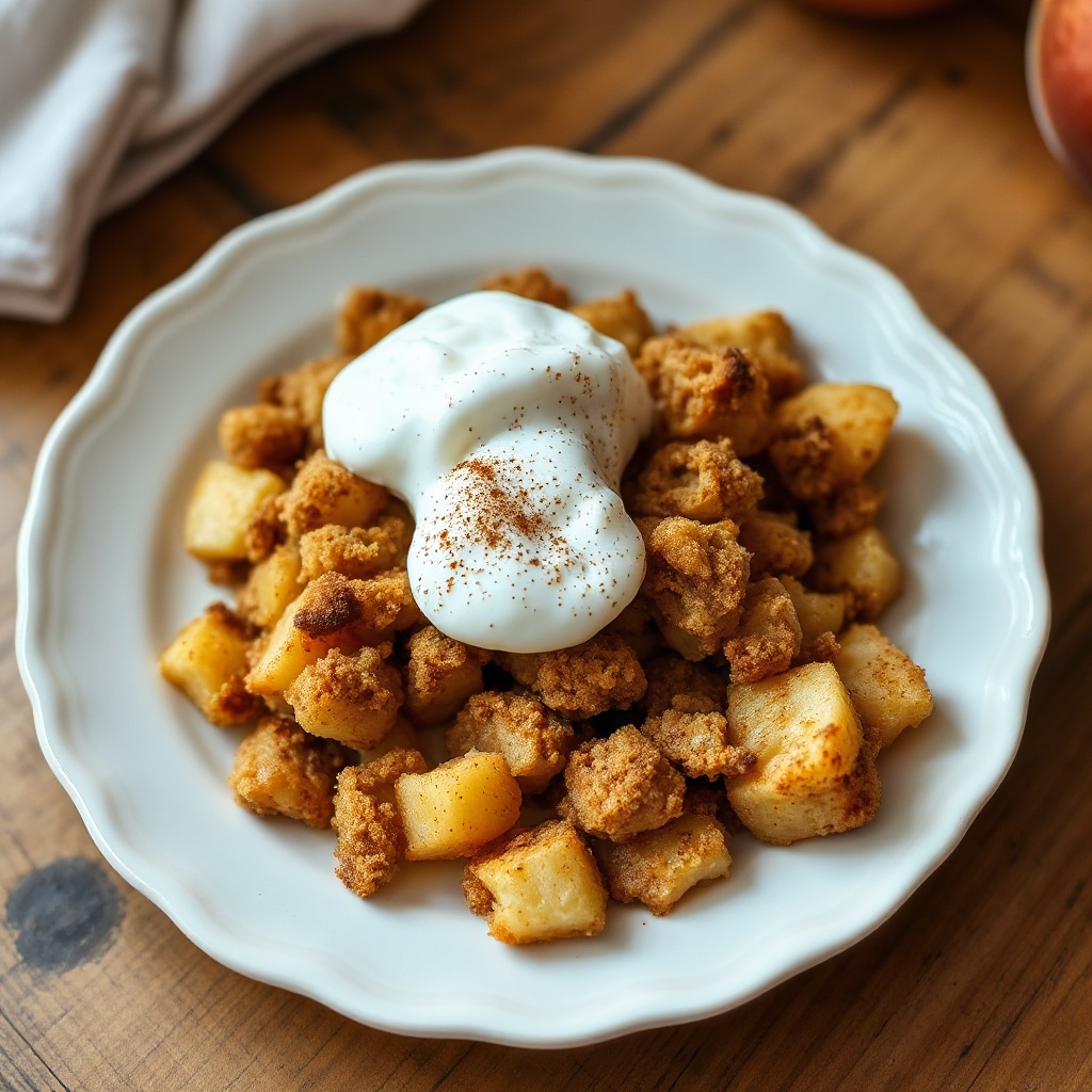 Delizia di Crumble di Mele Speziate