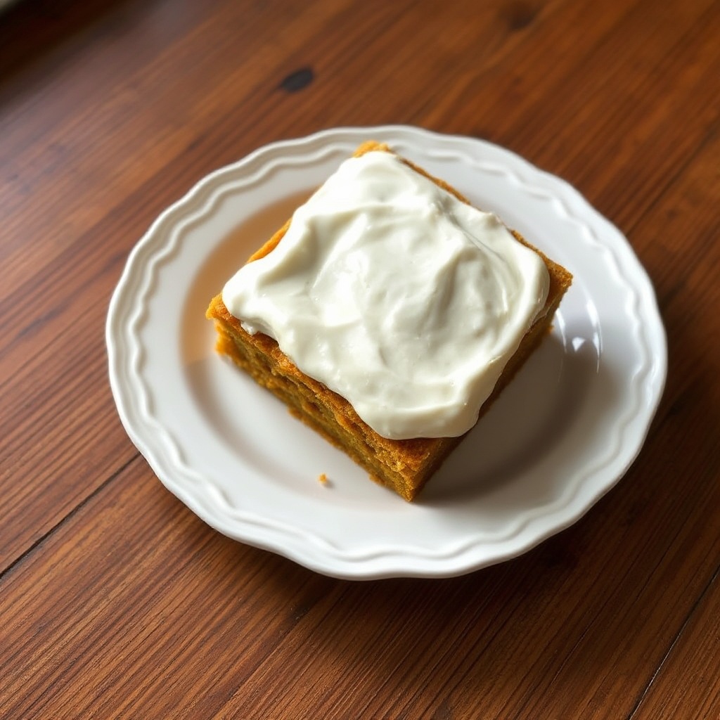 Pumpkin Spice Bars with Creamy Frosting