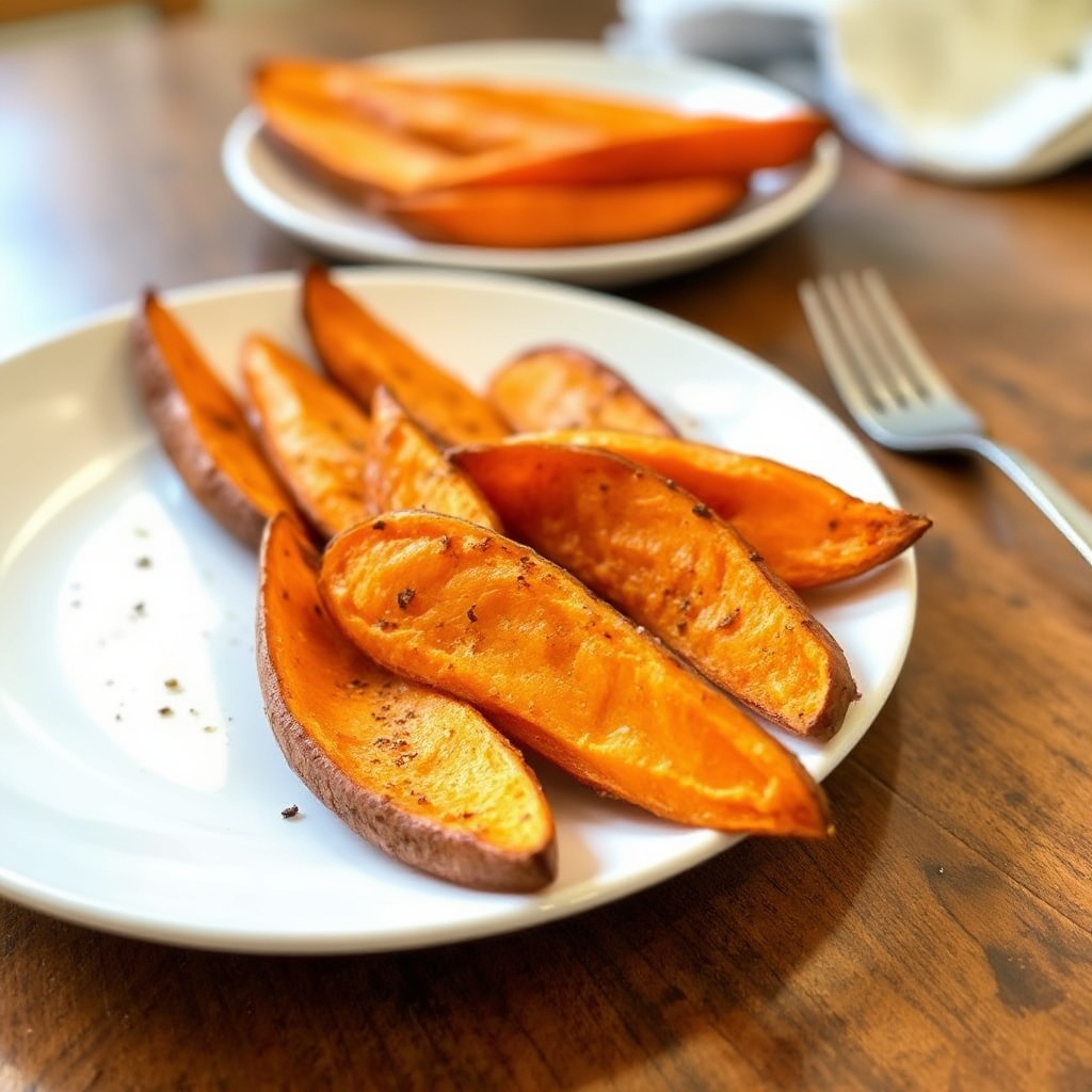 Crispy Baked Sweet Potato Wedges