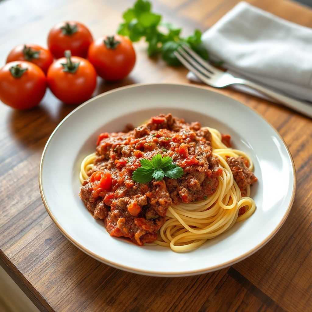 Herzhafte hausgemachte Spaghetti-Sauce