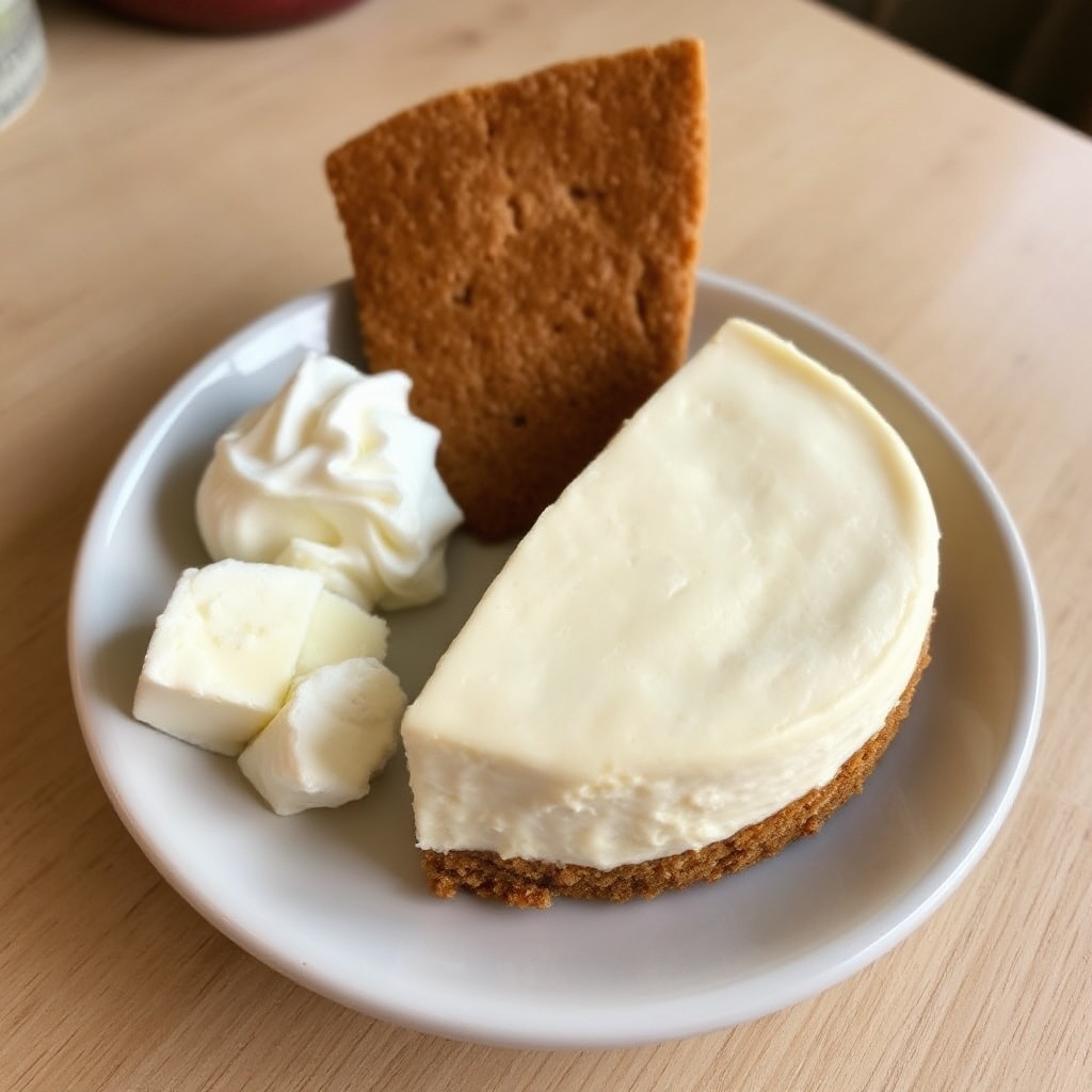 Creamy Vanilla Cheesecake with Graham Crust