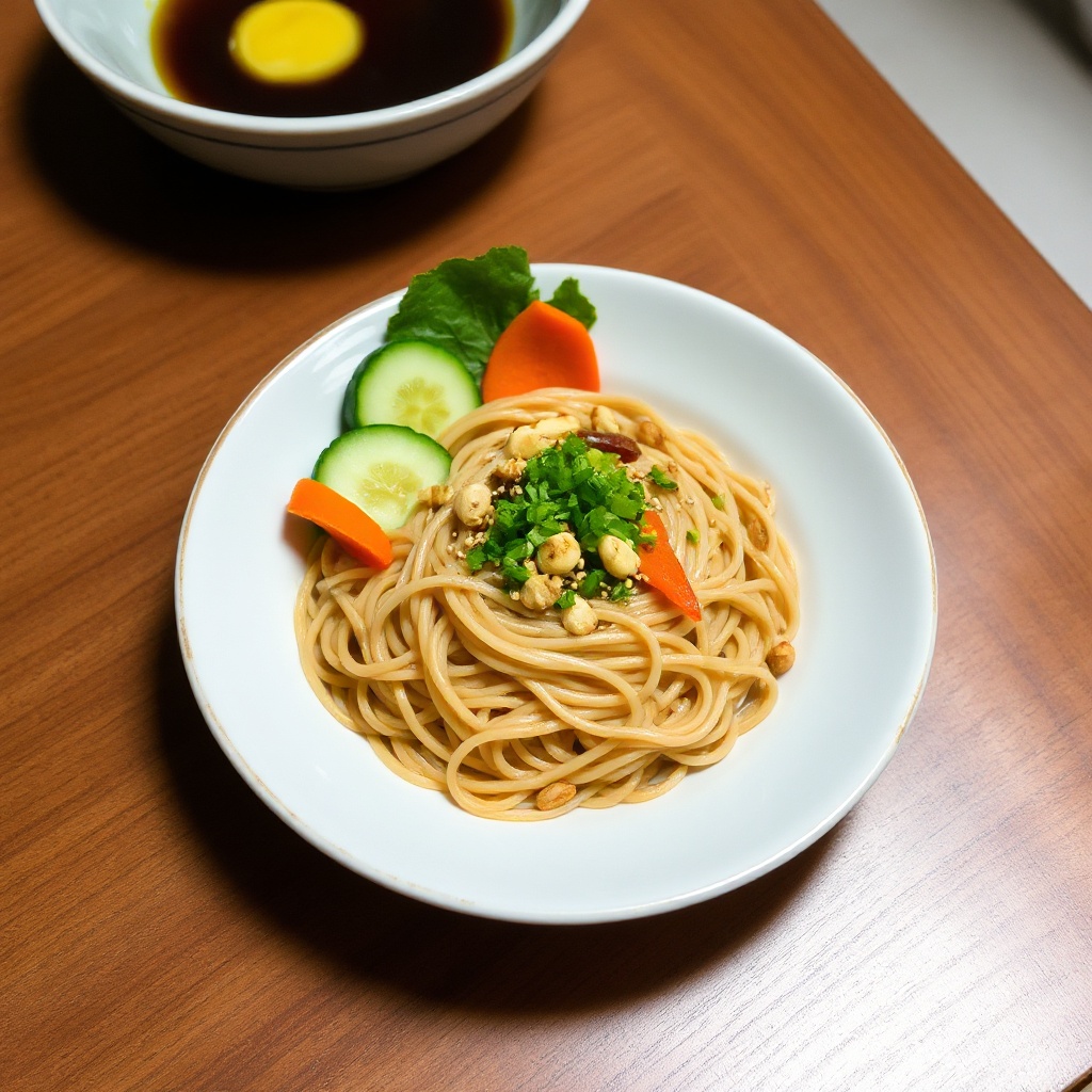 Würzige Soba-Nudelschüssel