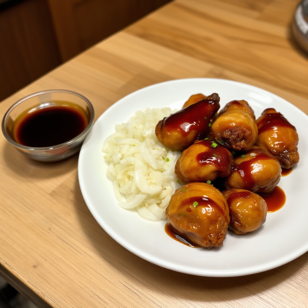 Süße und herzhafte Teriyaki-Hühnchenbissen