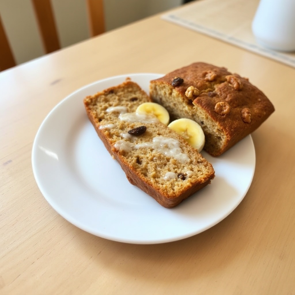 Pane alla Banana e Noci per Colazione