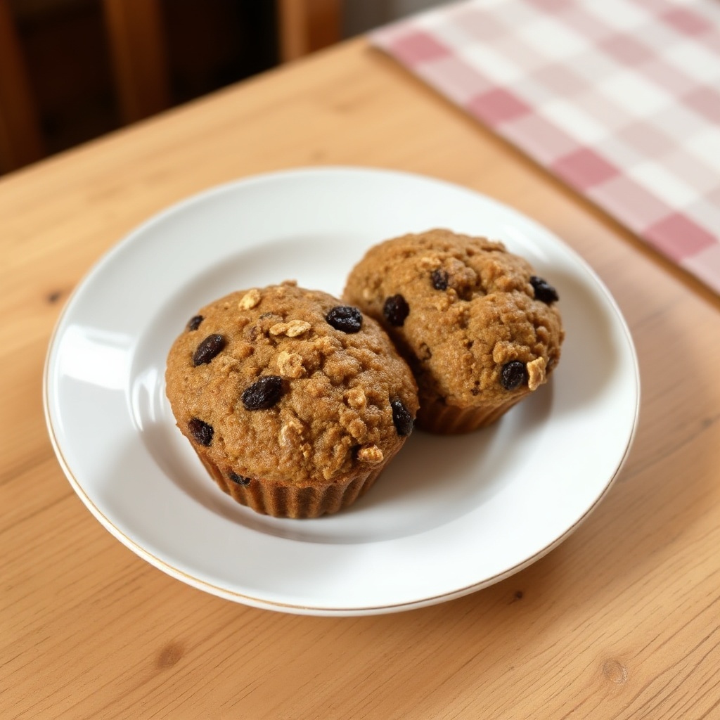 Muffin di Avena e Uvetta per Colazione