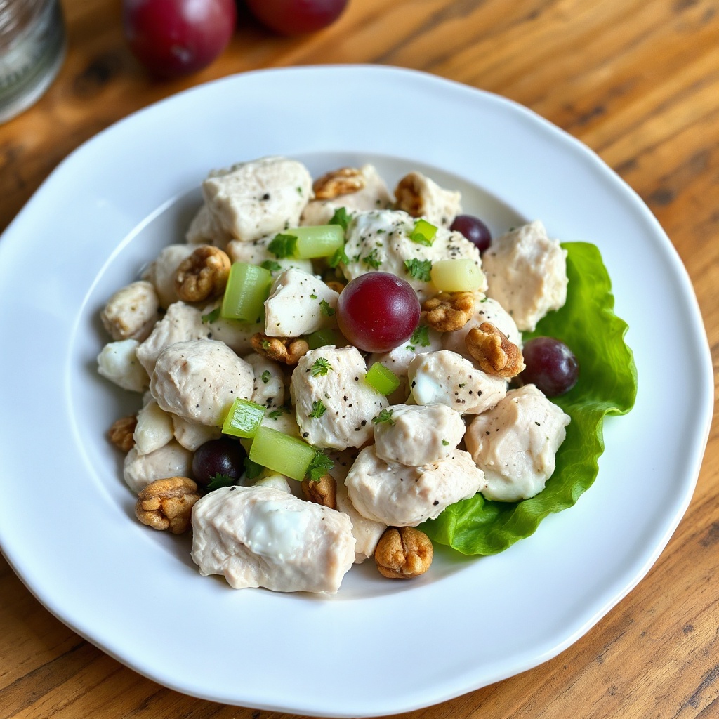 Herbed Chicken Salad with Grapes and Walnuts