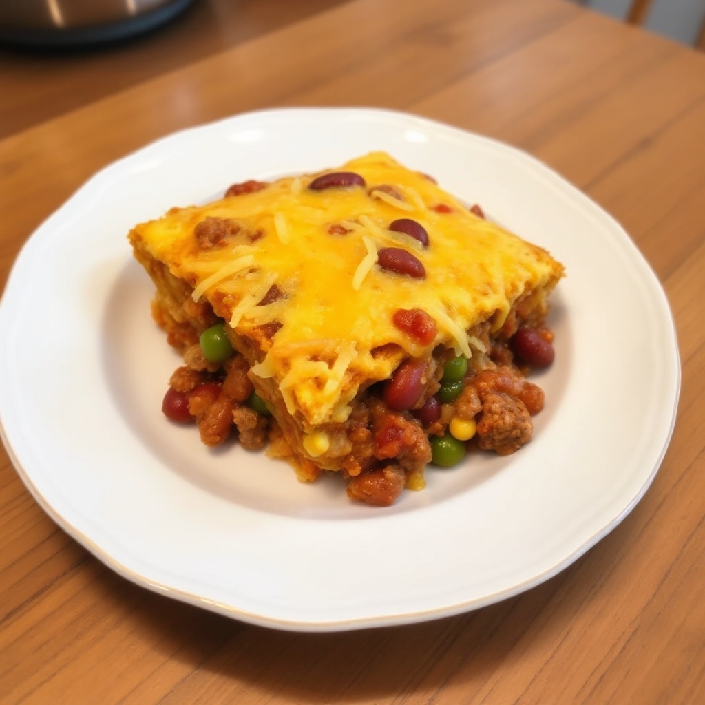 Käse-Chili-Maisbrot-Auflauf