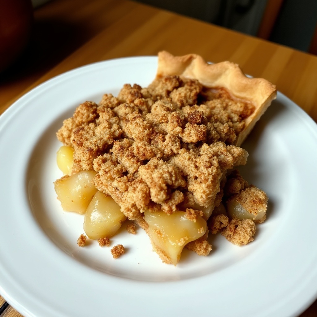 Rustic Cinnamon Apple Crumble Pie