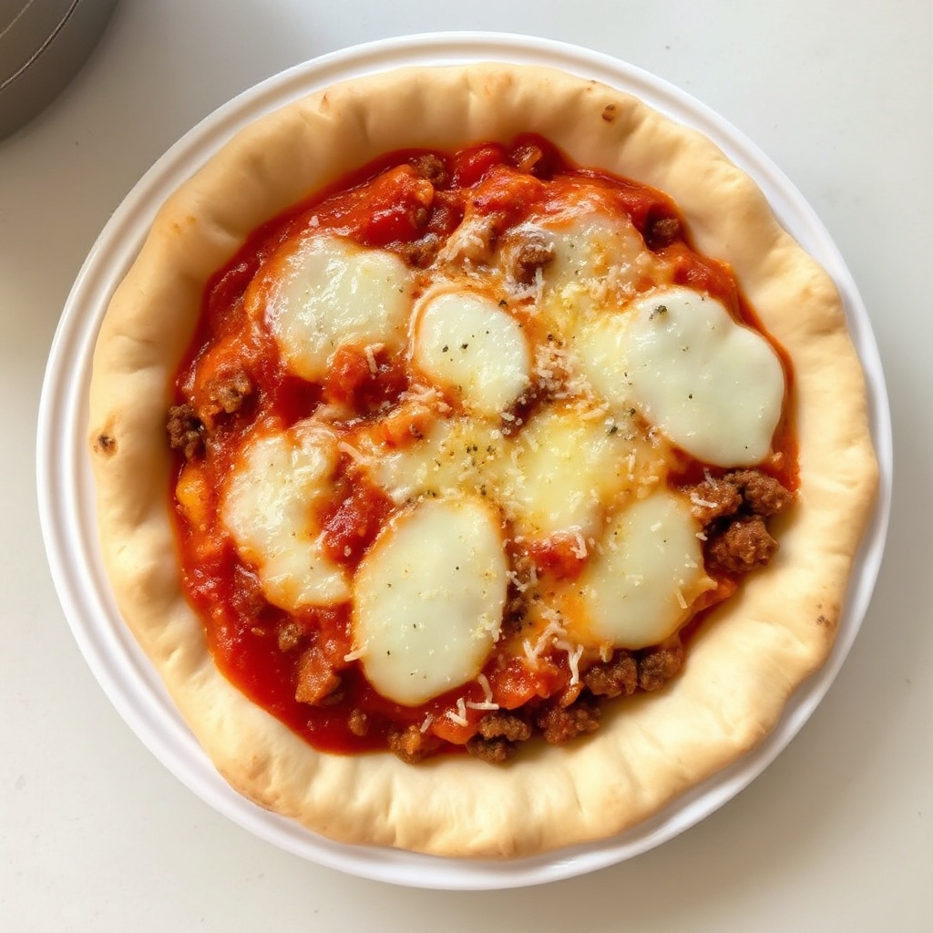 Käse-Umgedrehte-Pizza-Auflauf
