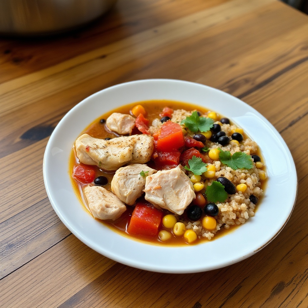 Southwestern Chicken and Bean Soup