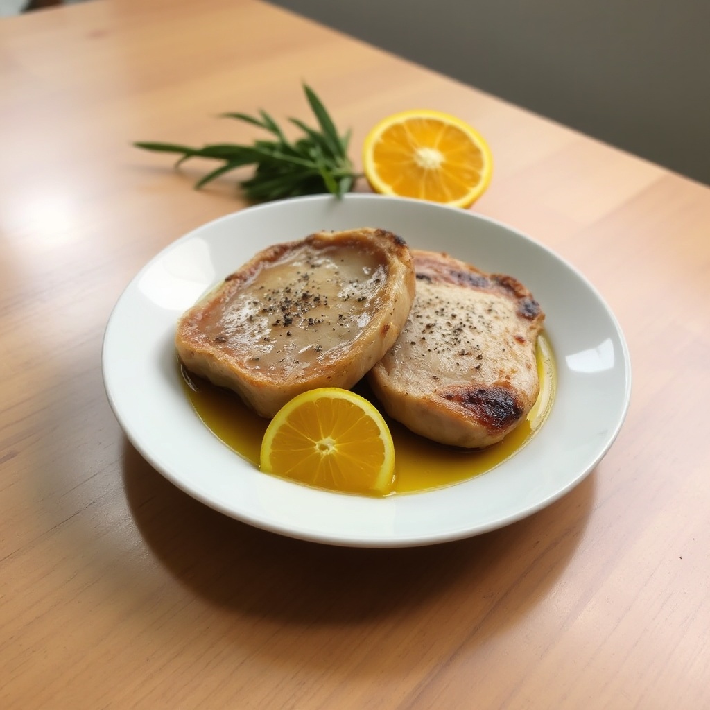 Zitrus-Kräuter-Schweinekoteletts