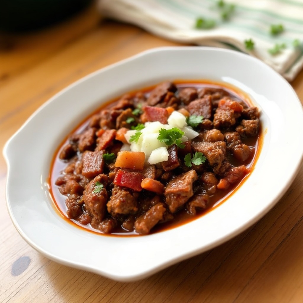 Chili di Manzo Affumicato con Pancetta