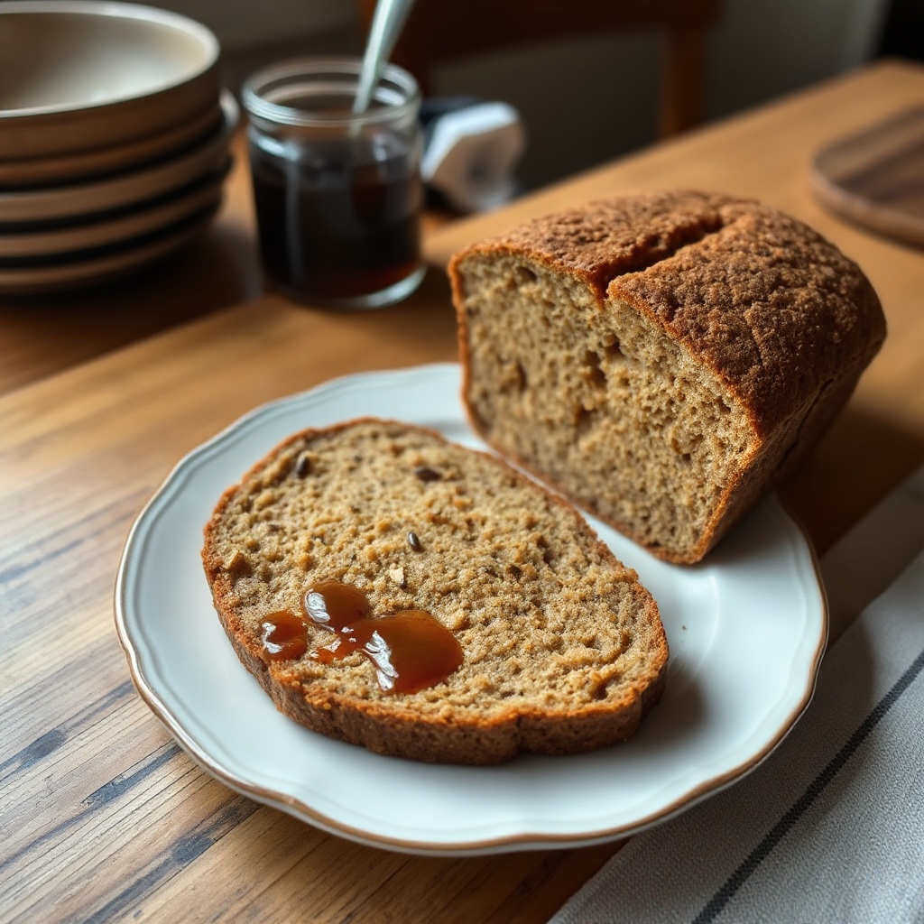 Rustikales Melasse-Roggenbrot