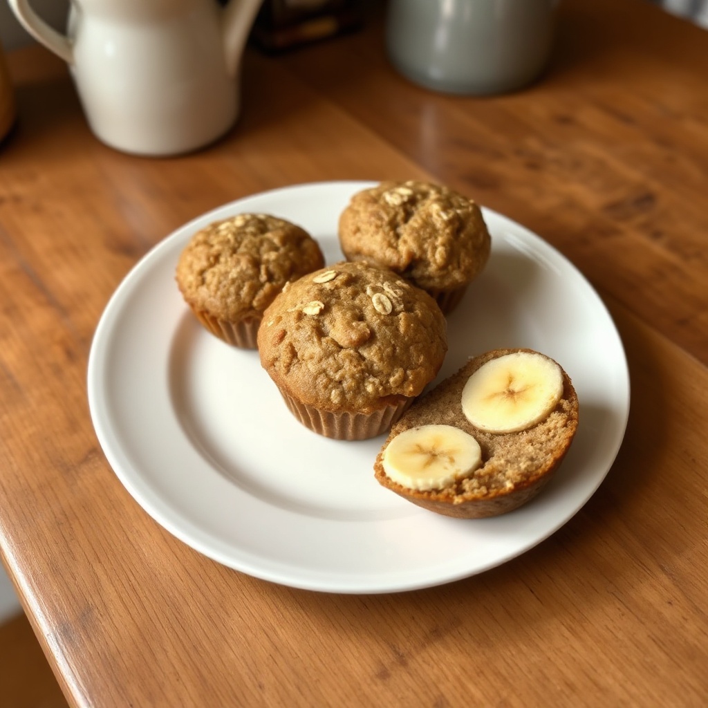 Muffin di Avena e Banana Sani