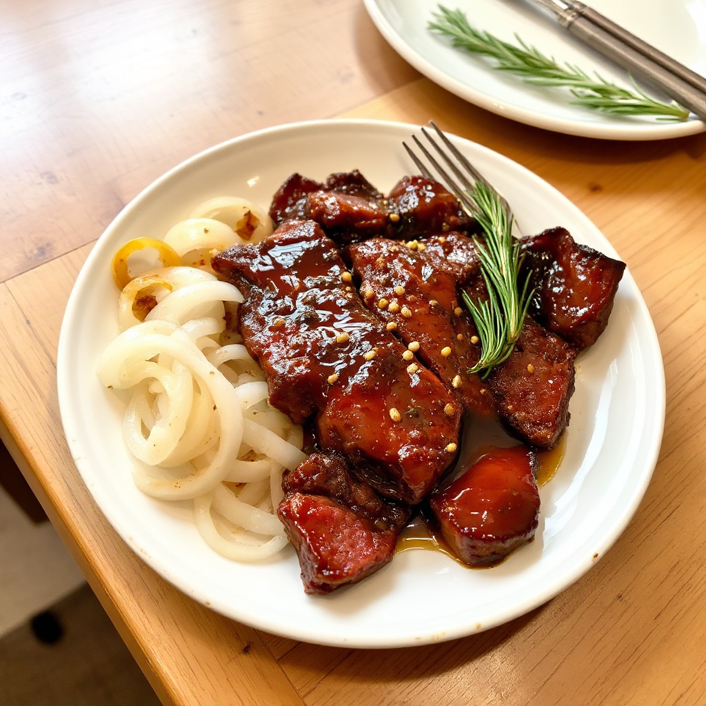 Asian-Style Honey Glazed Flank Steak