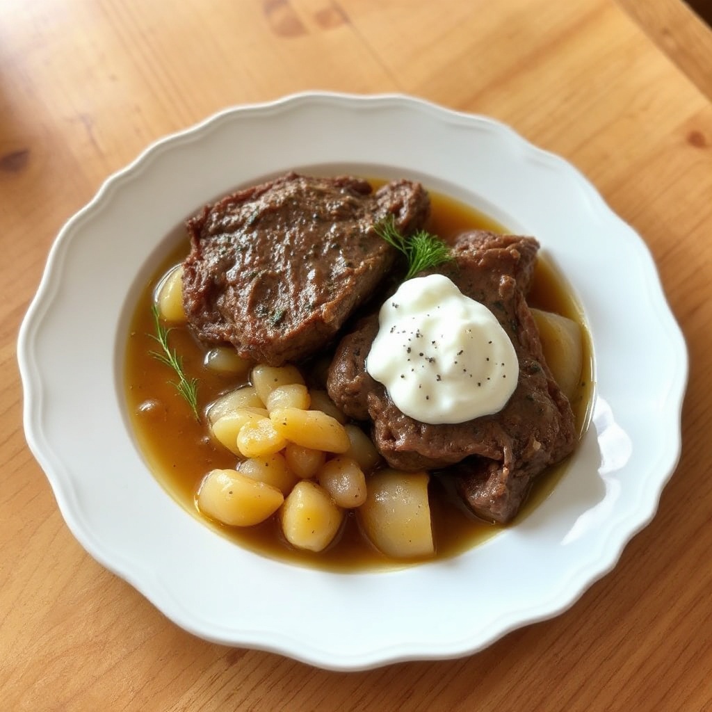 Herb-Infused Slow Cooked Pot Roast