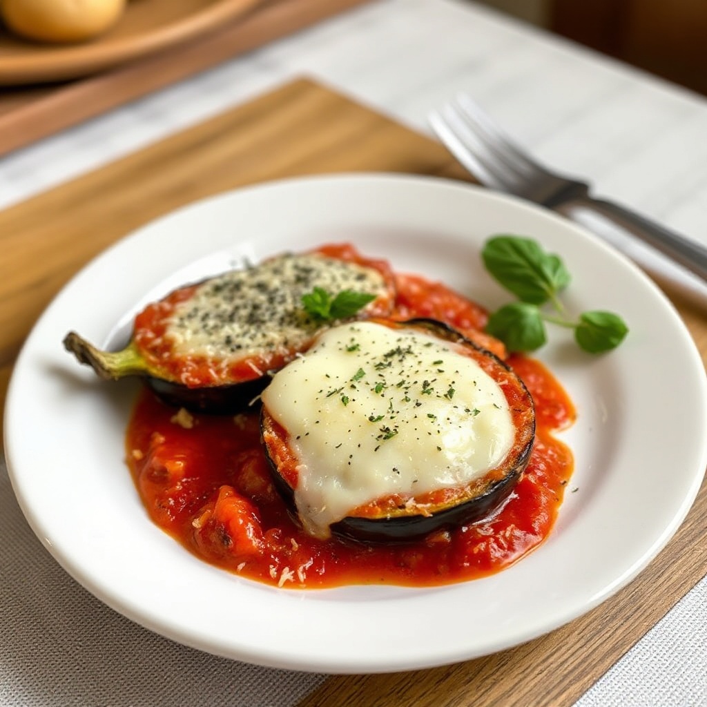 Baked Eggplant Parmesan Delight