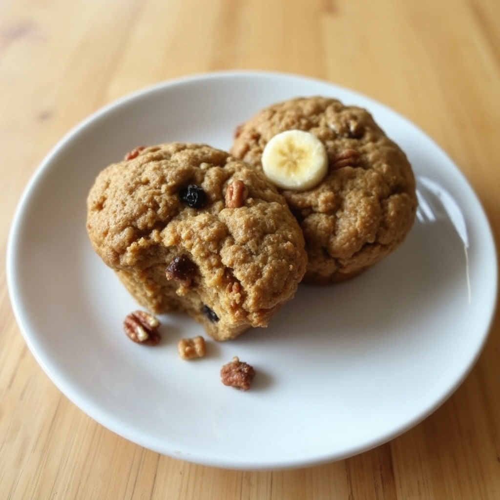 Bananen-Nuss-Hafer-Muffins