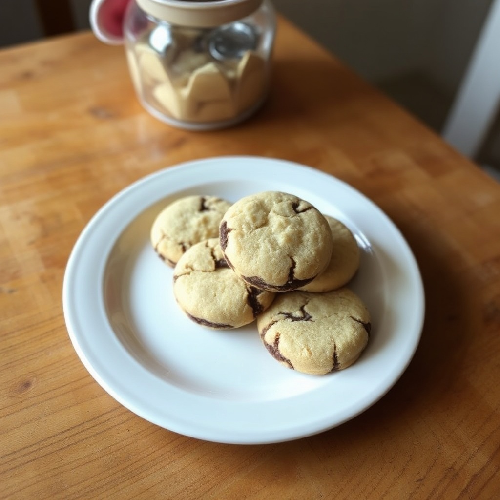 Chocolate Almond Shortbread Cookies