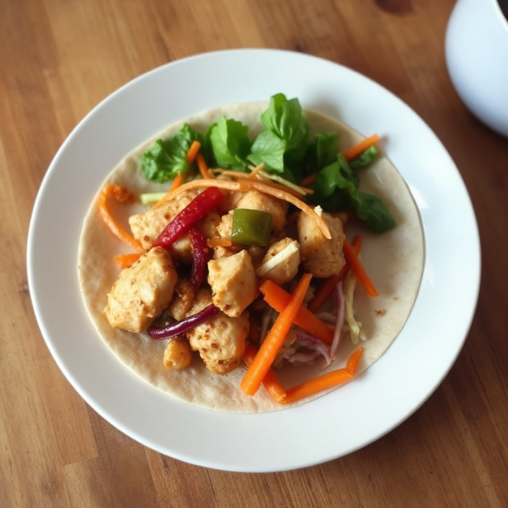 Wraps Salati di Pollo e Verdure